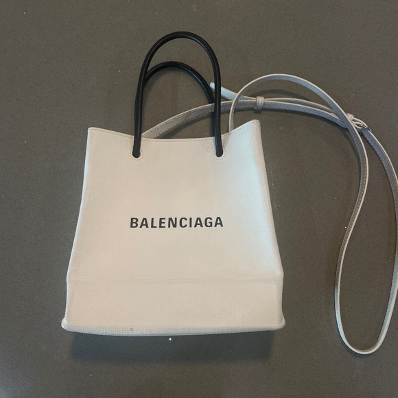 BALENCIAGA SHOPPING XXS NORTH SOUTH TOTE BAG - Picture 1 of 11